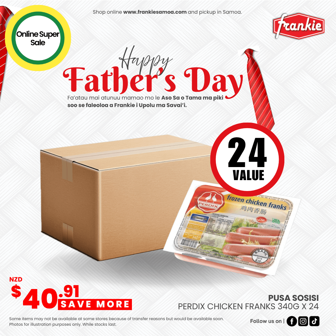 Perdix Chicken Franks Sausage 340g x 24 - Frankie Supermarket