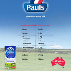 Pauls Pure Milk 1ltr x 12