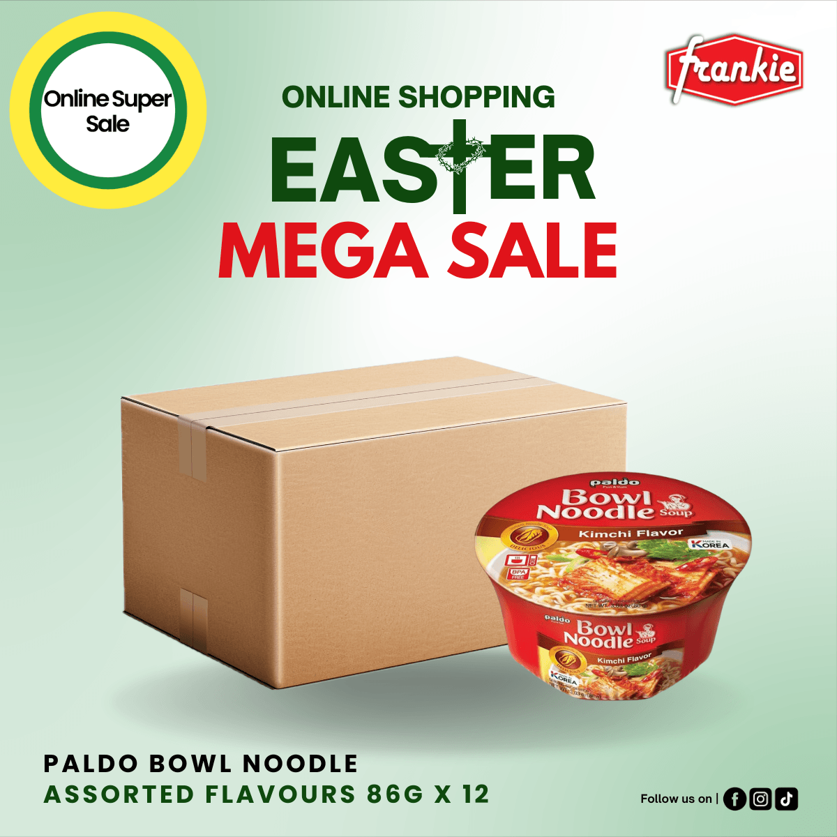 Paldo Bowl Noodle 86g x 12