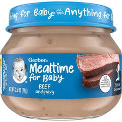 Gerber Baby Food Beef Gravy 2nd 2.5oz