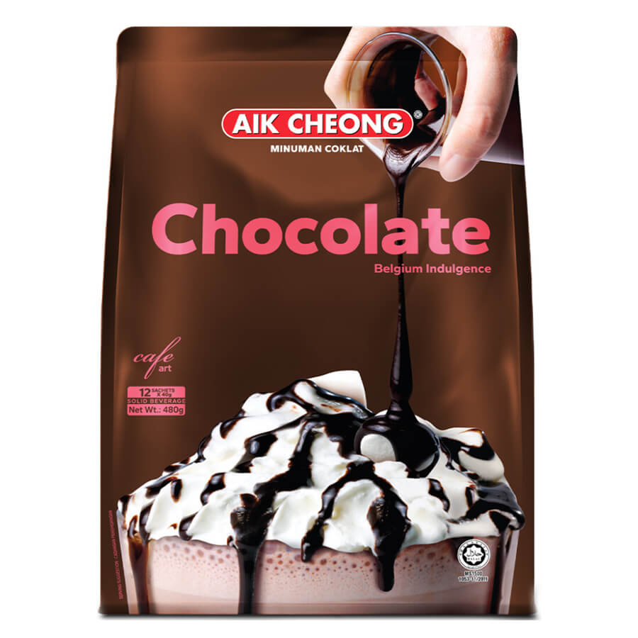 AIK Cheong Hot Choco Malt Drink 40g x 15'S - Frankie Supermarket