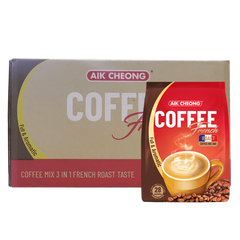 Aik Cheong Coffee Mix packaging with a single packet on a white background