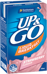 UP&GO Strawberry Flavor Drink 250mls