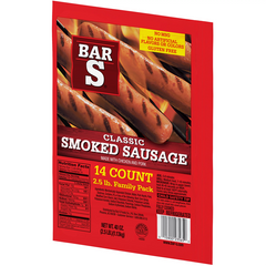 Bar S S/Less Hot Smoked Sausage 2.5lb/40oz