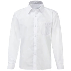 Boys Long Sleeve White Shirt Size (44-46)