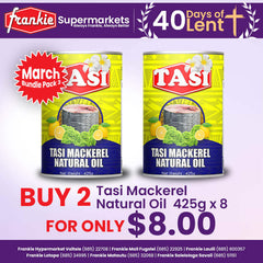 40 Days of Lent Special 3 - 2 x Tasi Mackerel Natural Oil 425g