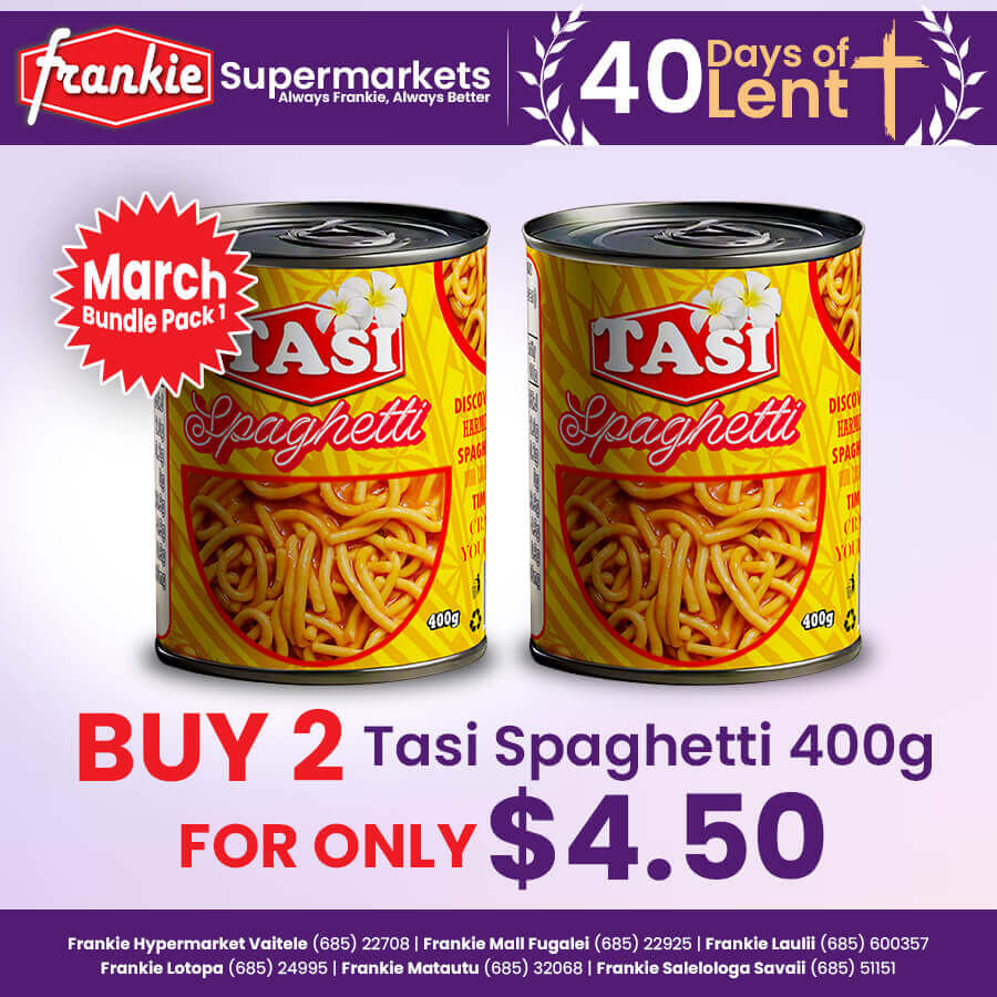 40 Days of Lent Special 1 - 2 x Tasi Spaghetti 400g