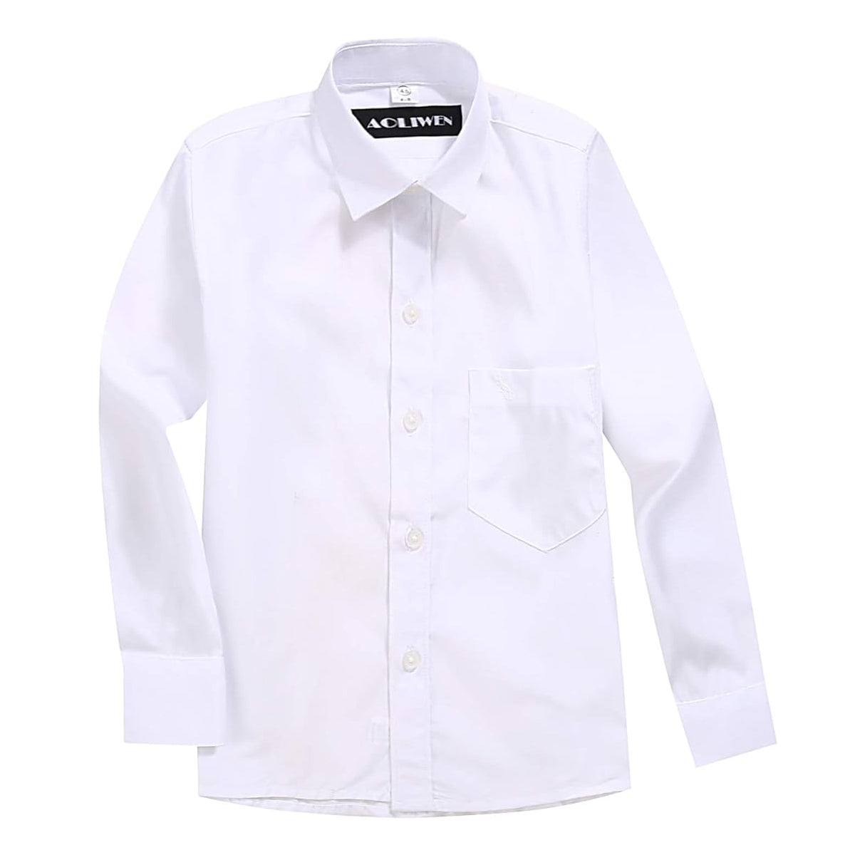 Boys Long Sleeves White Shirt Size (24-40)
