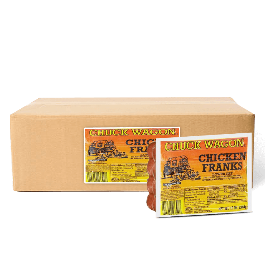 Chunk Wagon C/Franks Sausage 454g x 24