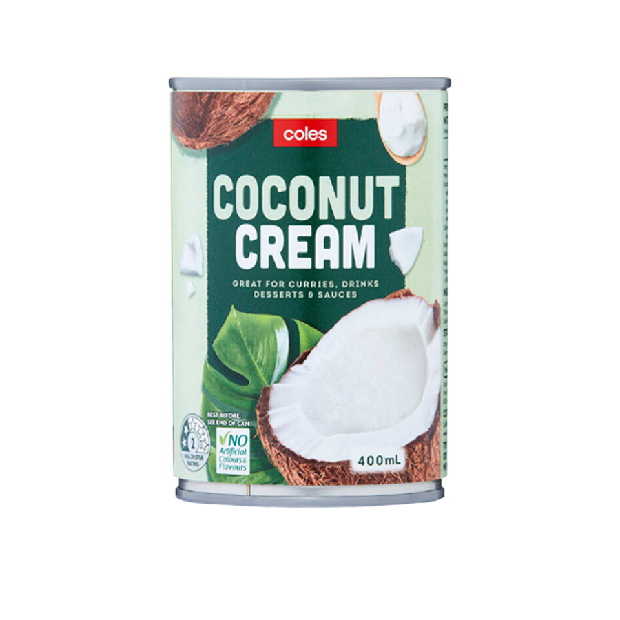 Coles Coconut Cream 400ml