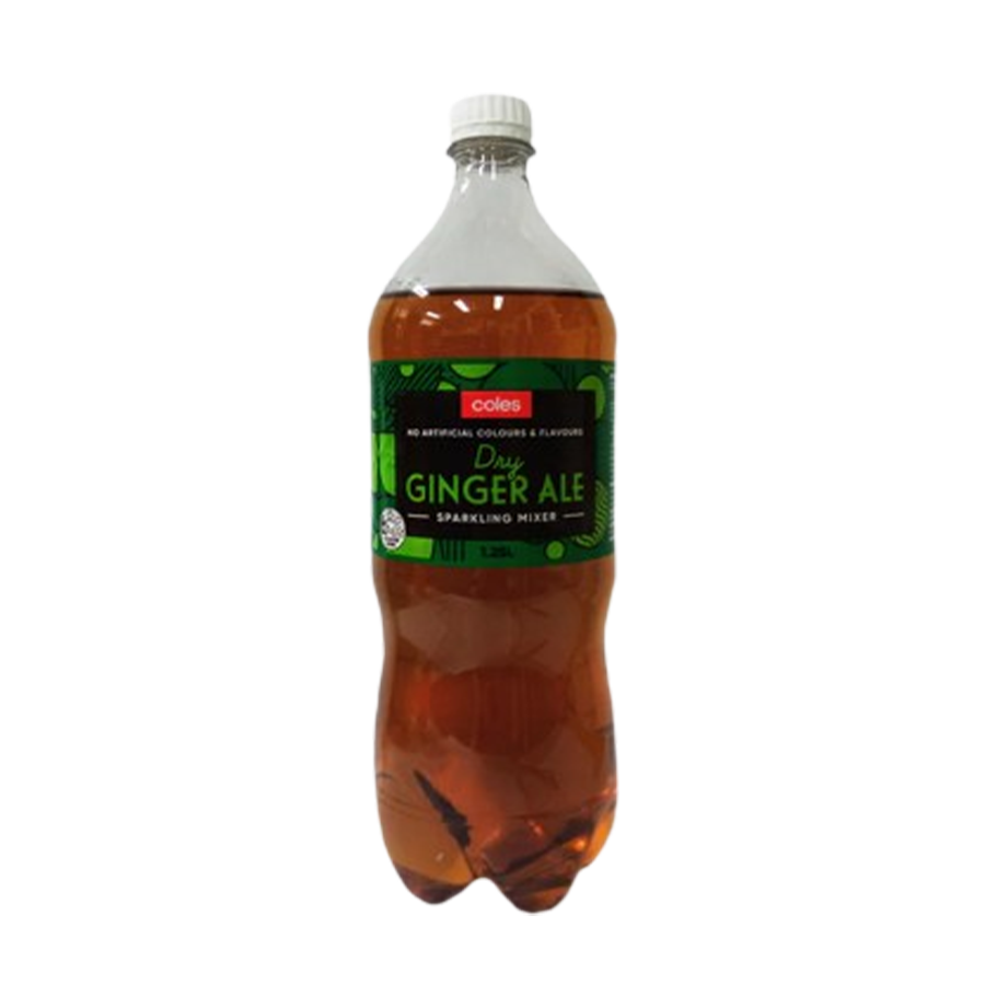 Coles Dry N/Sug Ginger Ale 1.25L