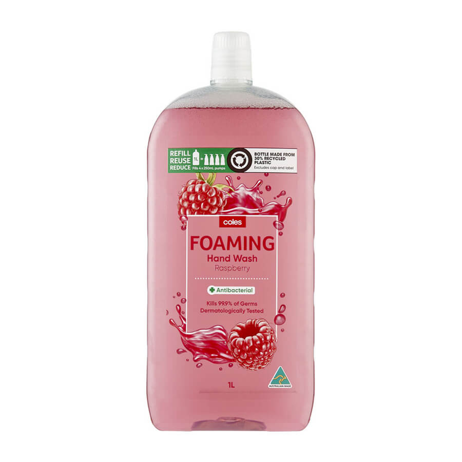 Coles Foam H/Wash Rasberry 1Ltr