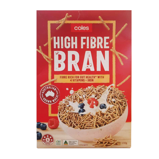 Coles High Fibre Bran 530g