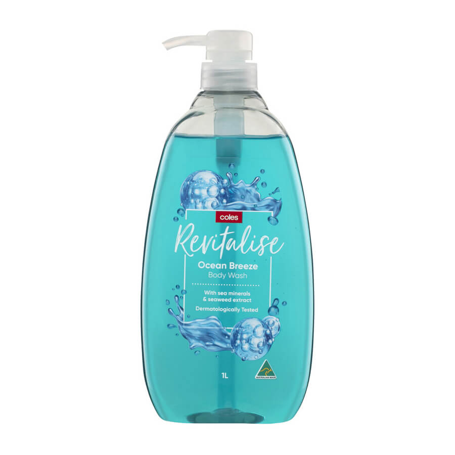 Coles Revit Ocean Breez Body Wash 1Ltr