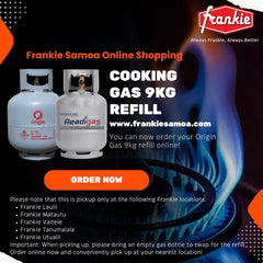 Cooking Gas 9kg Refill [Need To Swap Empty Gas Bottle] - Pickup only at Frankie Laulii, Matautu, Vaitele, Tanumalala and Utualii.