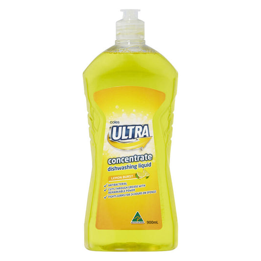 Coles Ultra Conc D/L Lemon 900mls