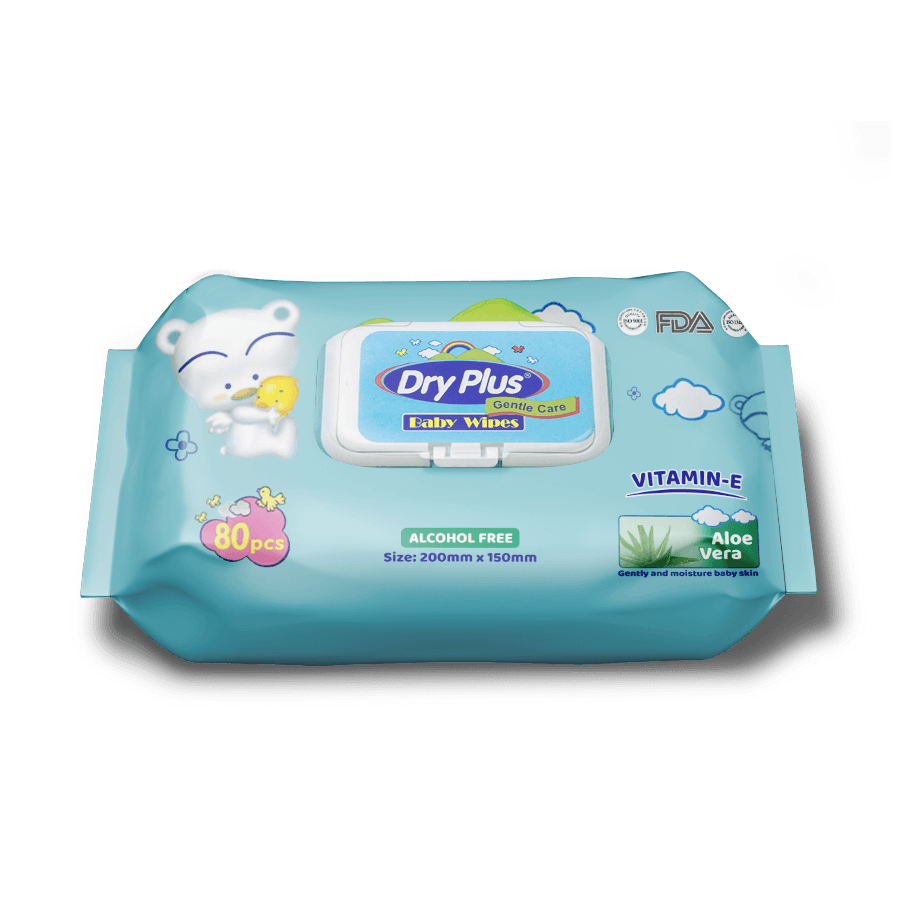DryPlus Baby Wipes Aloe Vera 40sheets x 2pcs