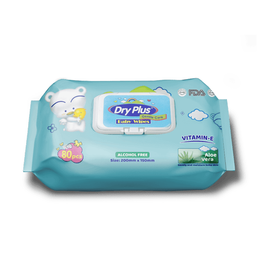 DryPlus Baby Wipes Aloe Vera 40sheets x 2pcs