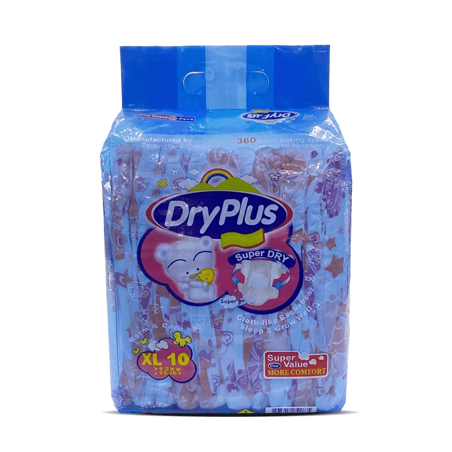 Dryplus Diaper S/Value, 10'S X-Large - Frankie Supermarket
