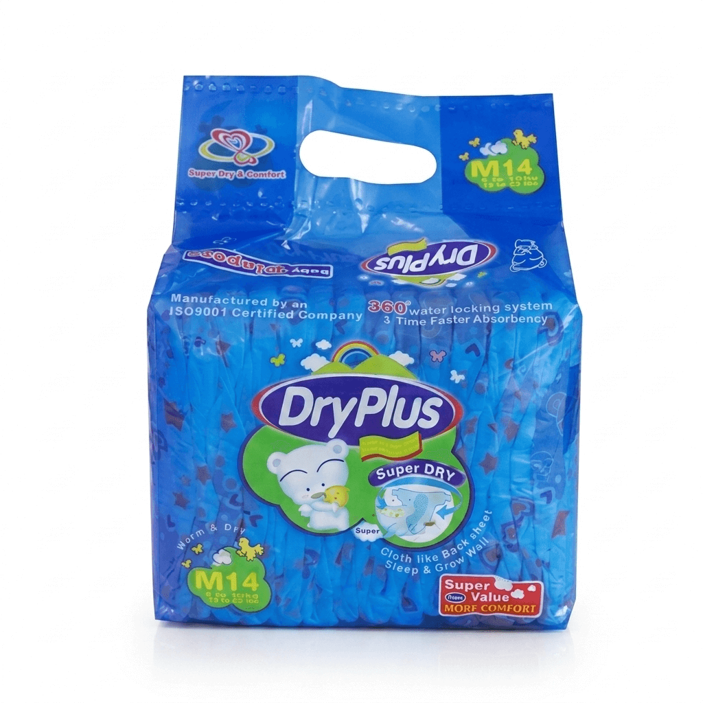 Dryplus Diaper S/Value 14'S Medium - Frankie Supermarket