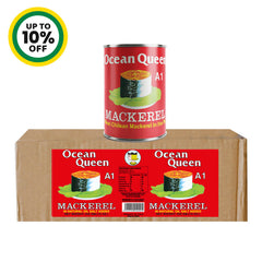 Mackerel Ocean Queen in Natural Oil 425g x 8