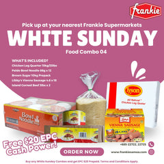 WHITE SUNDAY FOOD COMBO 4 - CHICKEN LEG QUARTER 15KG/33LBS + PALDO BOWL NOODLE 86G*12 + LIBBY'S VIENNA SAUSAGE CHIC,PORK,BEEF 4.6 X 18PCS + BROWN SUGAR 10KG +  ISLAND CORNED BEEF 3LB (1.36KG) X 2