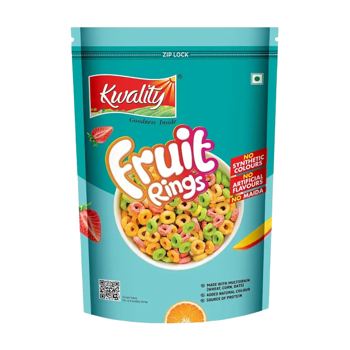 Kwality Fruit Rings Cereal 375g