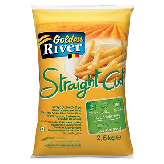 Golden River Straig/Cut Fries 10x10mm 2.5kg
