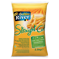 Golden River Straig/Cut Fries 10x10mm 2.5kg