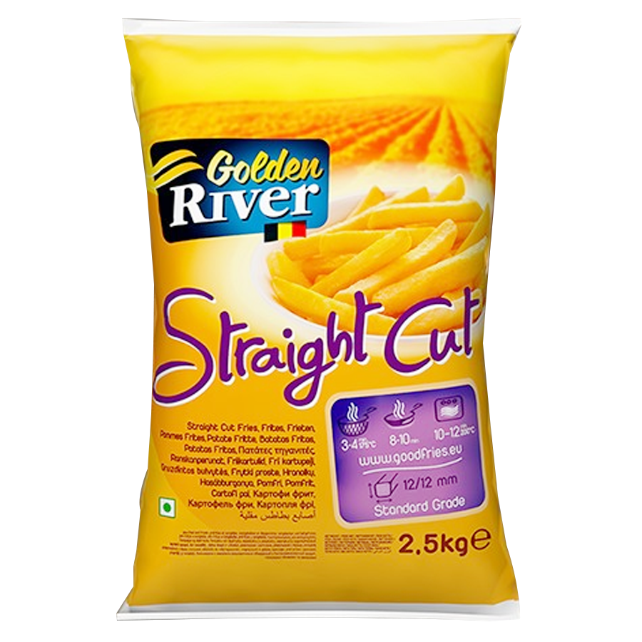 Golden River Straig/Cut Fries 12x12mm 2.5kg