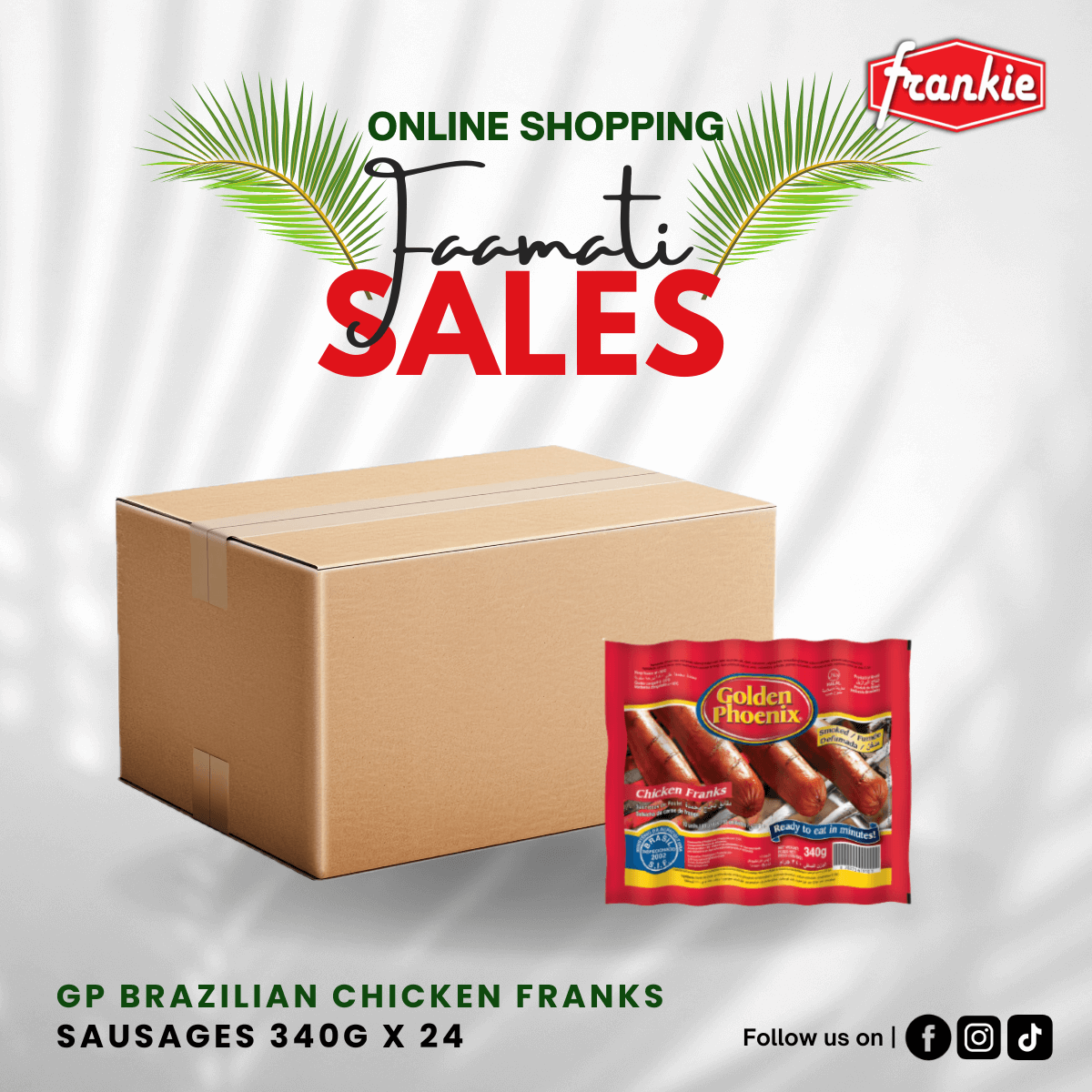 GP Brazilian Chicken Franks 340g x 24