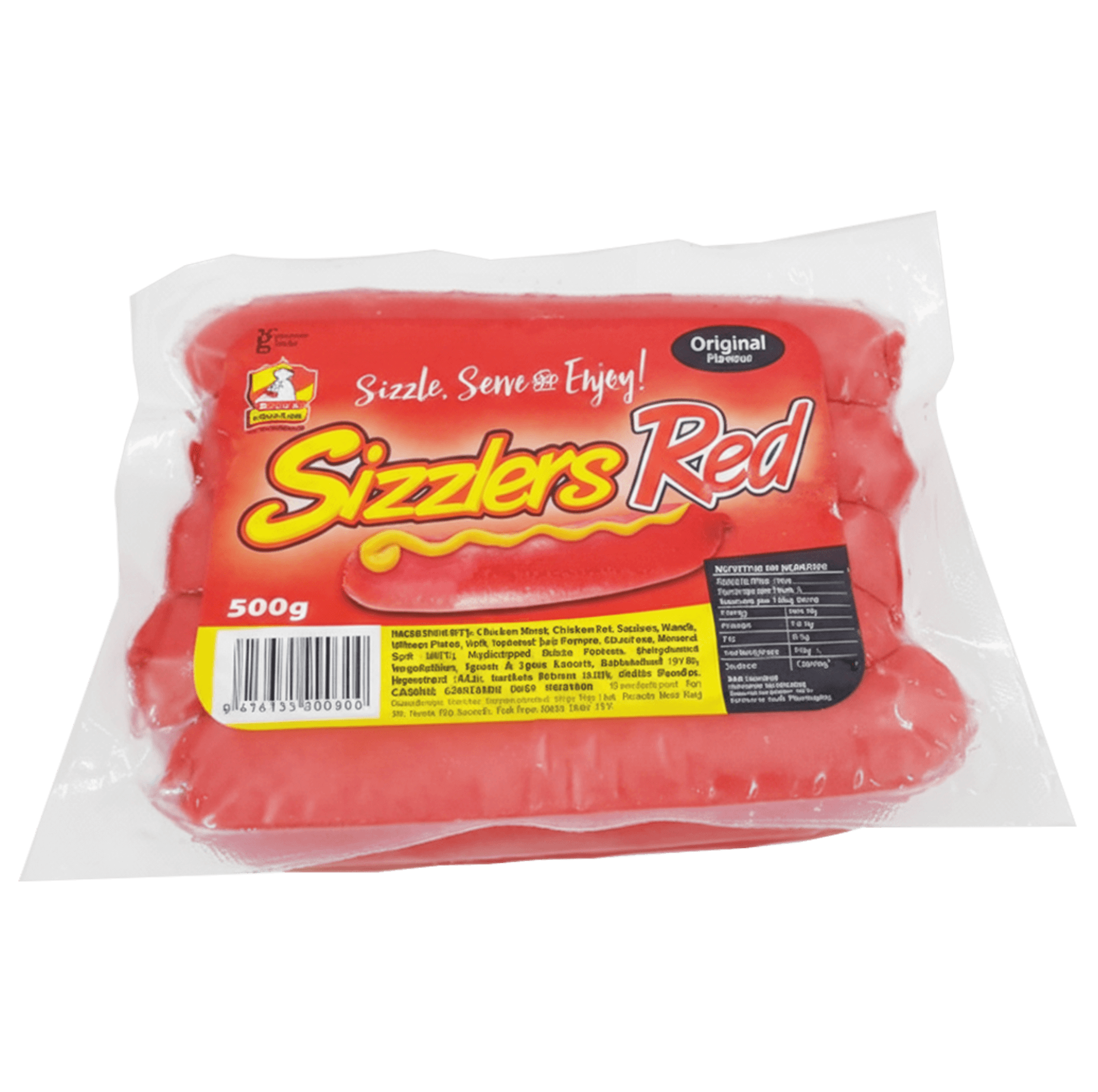 Crest Chicken Sizzler Red Sausage 500g - Frankie Supermarket