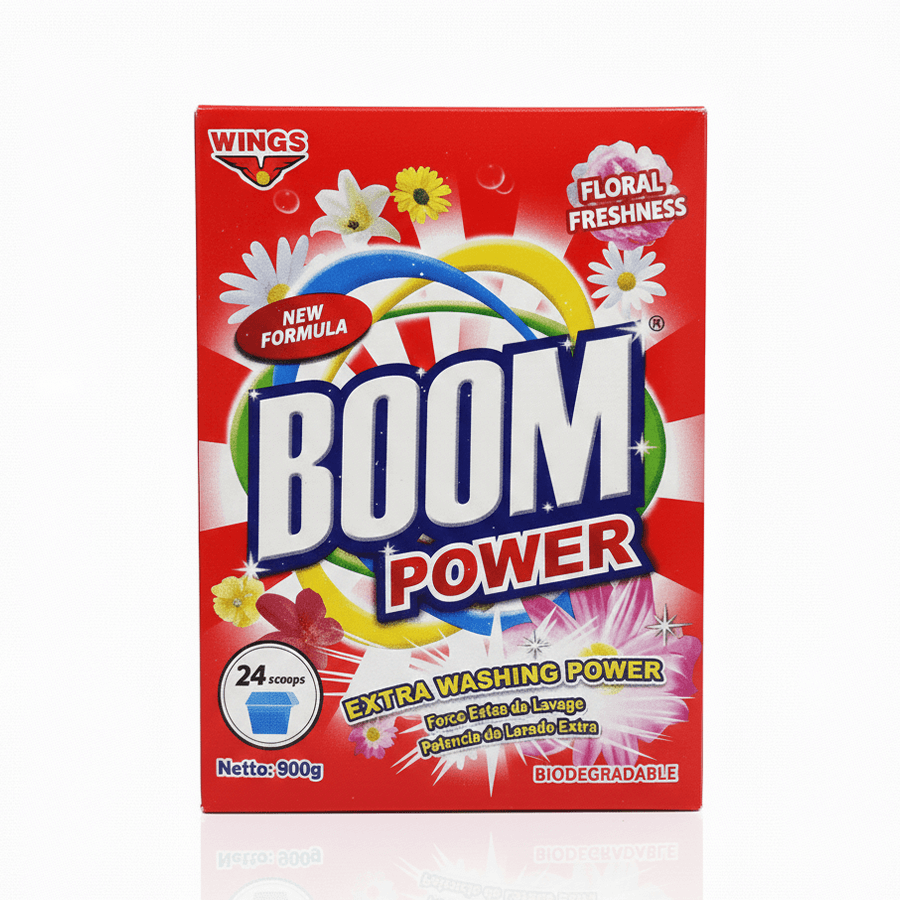 Boom Laundry Powder Floral/Lemon 900g - Frankie Supermarket