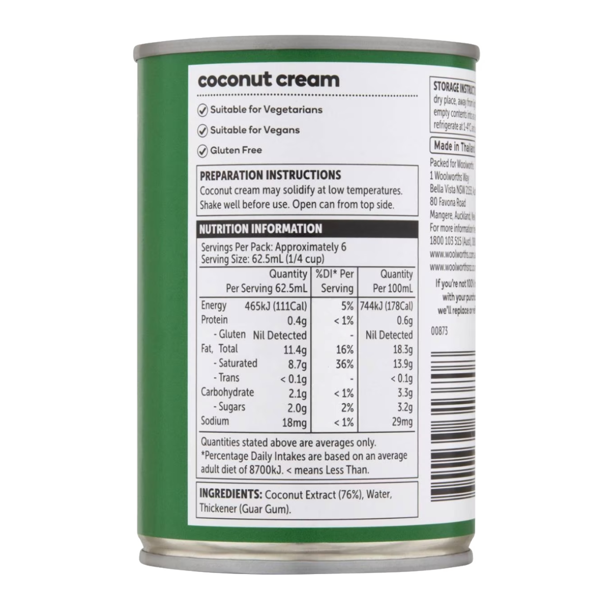 WW Essential Coconut Cream 400ml