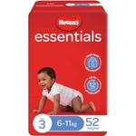 Huggies Essentials Crawler Size 3 (6-11Kg), 52 Pack