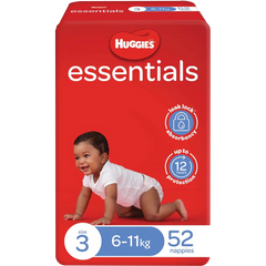 Huggies Essentials Crawler Size 3 (6-11Kg), 52 Pack