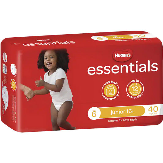 Huggies Essentials Junior Size 6 (16kg+), 40 Pack
