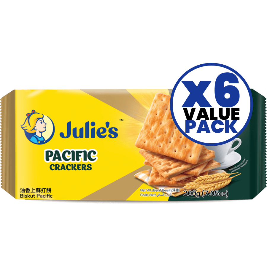 Julie's Pacific Cracker 200g x 6pcs - Frankie Supermarket