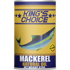 Kings Choice Mackerel N/Oil 425g x 8