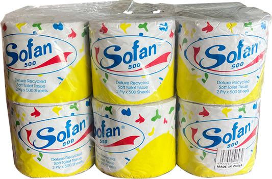 Toilet Roll Sofan 12'S-Yellow - Frankie Supermarket