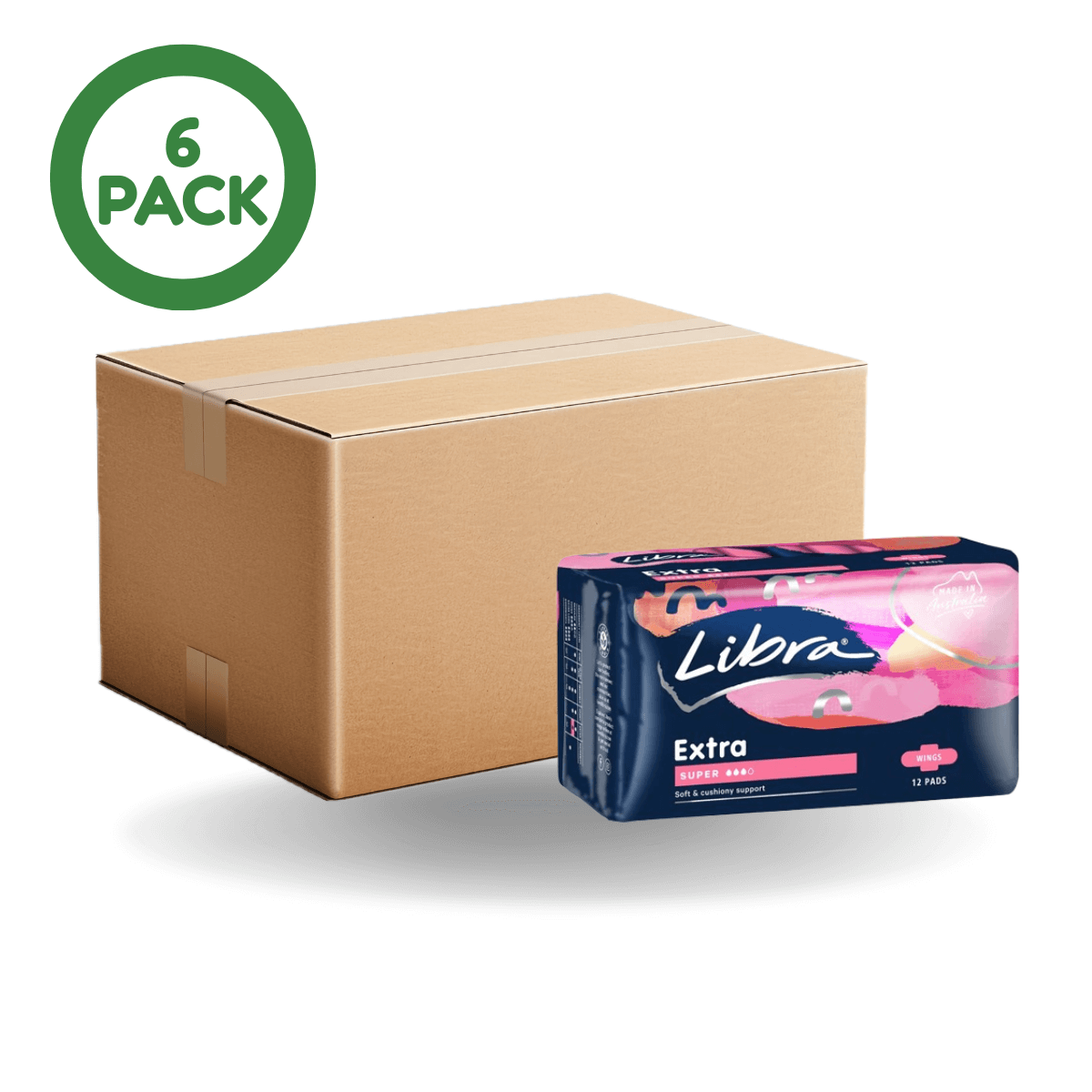 Libra Extra Super Wings 6 x 12's