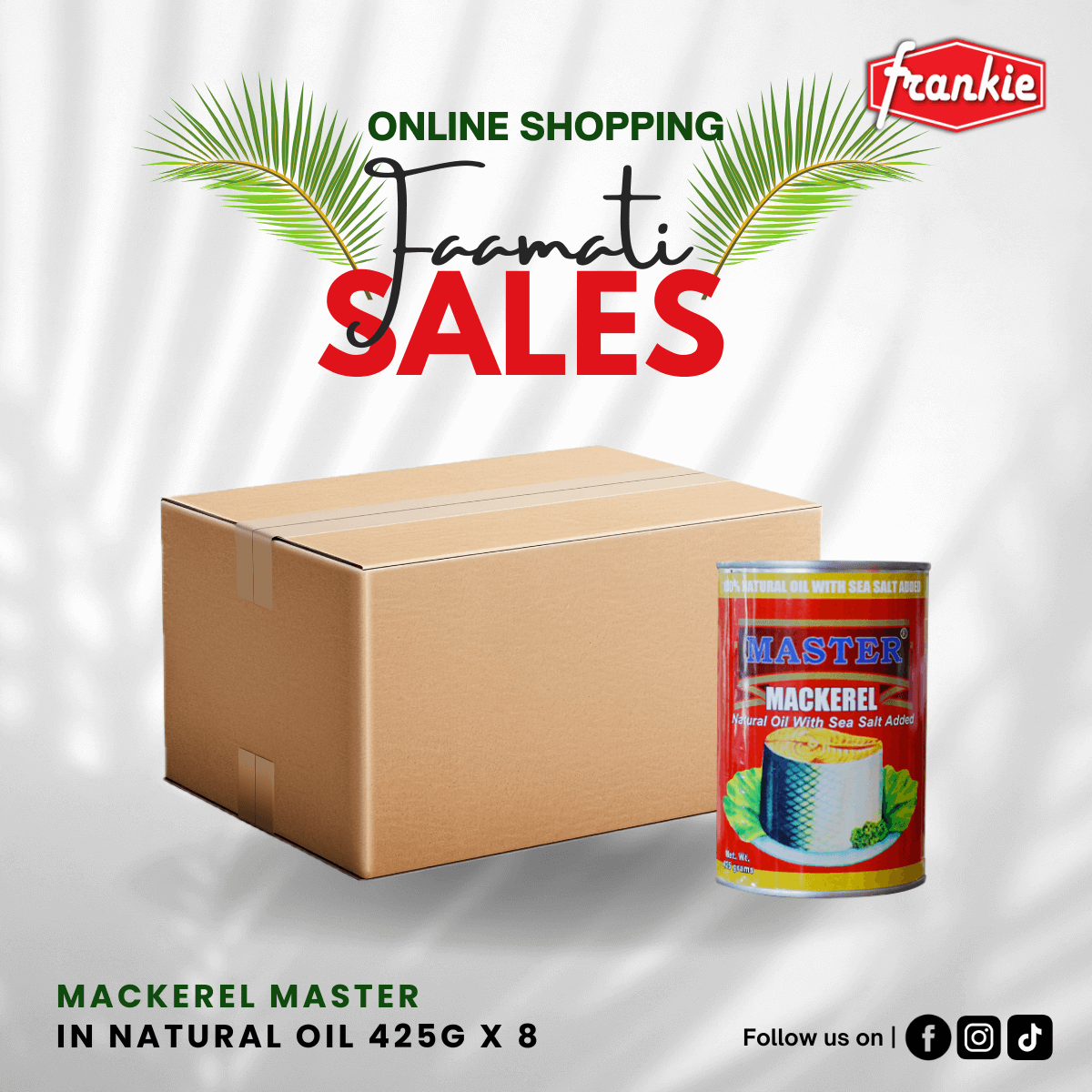 Master Mackerel Natural Oil 425g x 8