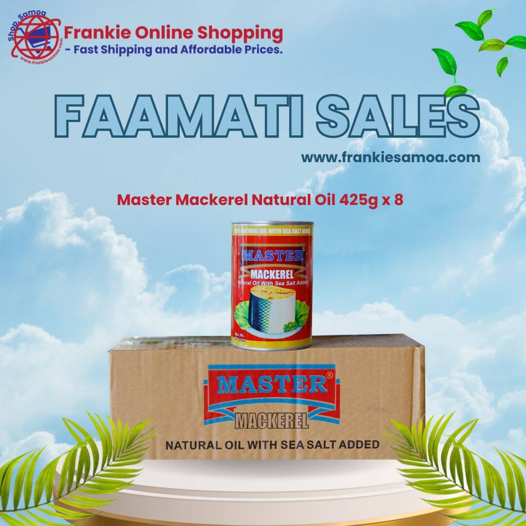 Master Mackerel Natural Oil 425g x 8