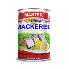 Master Premium Mackerel N/Oil 425g x 8