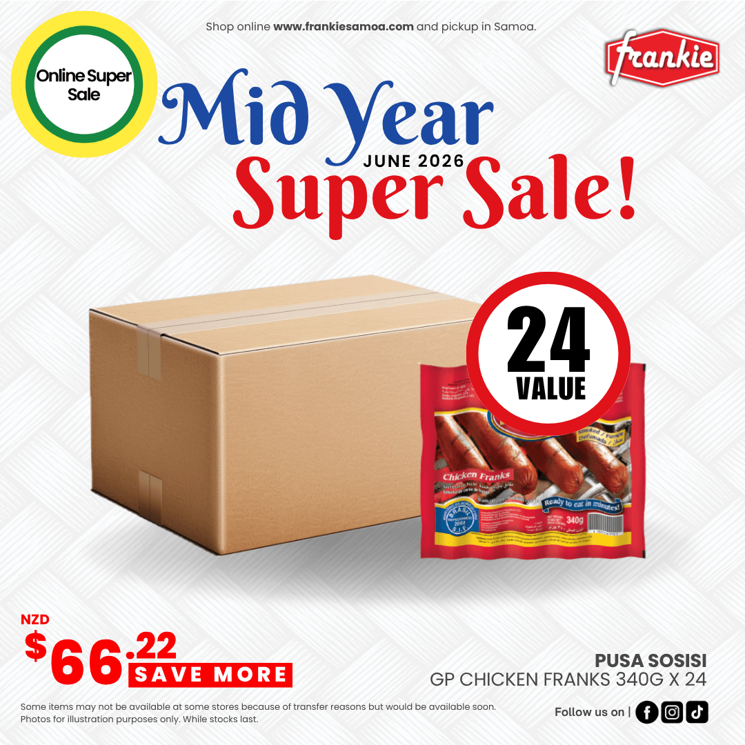 GP Brazilian Chicken Franks 340g x 24 - Frankie Supermarket