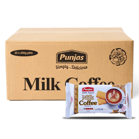 Punjas Milk Coffee Biscuits 200g x 20