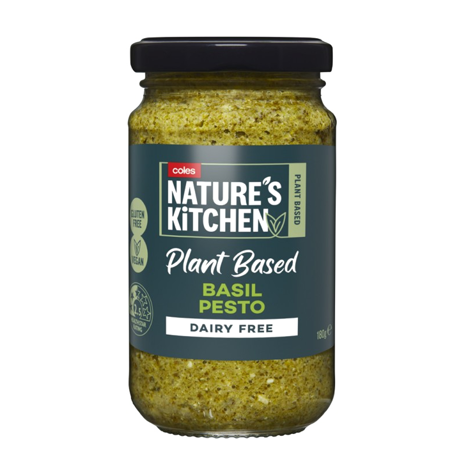 Coles Nat Kitchen Basil Pesto 180g