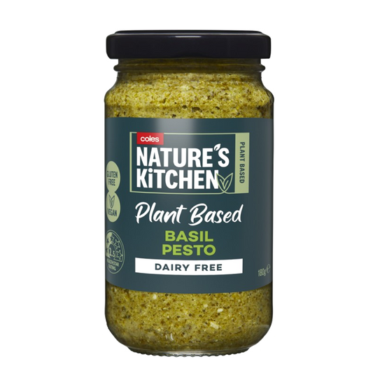 Coles Nat Kitchen Basil Pesto 180g