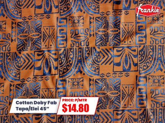 Cotton Dobby Fabrics Tapa/Elei 45" per meter