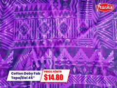 Cotton Dobby Fabrics Tapa/Elei 45" per meter